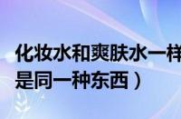 化妆水和爽肤水一样吗（化妆水和爽肤水是不是同一种东西）