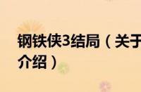 钢铁侠3结局（关于钢铁侠3结局的基本详情介绍）