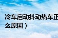 冷车启动抖动热车正常（汽车启动时抖动是什么原因）