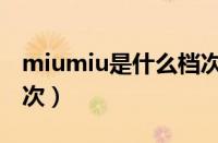 miumiu是什么档次（miumiu包属于什么档次）