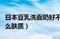 日本豆乳洗面奶好不好用（豆乳洗面奶适合什么肤质）