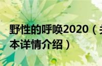 野性的呼唤2020（关于野性的呼唤2020的基本详情介绍）