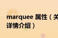 marquee 属性（关于marquee 属性的基本详情介绍）
