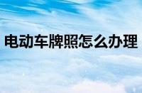 电动车牌照怎么办理（如何申请电动车牌照）