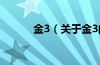 金3（关于金3的基本详情介绍）