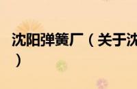 沈阳弹簧厂（关于沈阳弹簧厂的基本详情介绍）