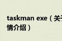 taskman exe（关于taskman exe的基本详情介绍）