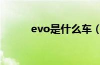 evo是什么车（evo是什么意思）