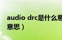 audio drc是什么意思（DYNAUDIO是什么意思）