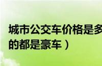 城市公交车价格是多少一辆（原来我们每天坐的都是豪车）