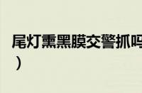 尾灯熏黑膜交警抓吗（尾灯熏黑追尾责任认定）