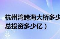 杭州湾跨海大桥多少公里长（杭州湾跨海大桥总投资多少亿）