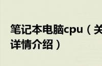 笔记本电脑cpu（关于笔记本电脑cpu的基本详情介绍）
