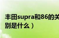 丰田supra和86的关系（丰田supra和86的区别是什么）
