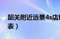 韶关附近远景4s店地址（韶关远景4s店一览表）