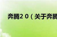 奔腾2 0（关于奔腾2 0的基本详情介绍）