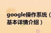 google操作系统（关于google操作系统的基本详情介绍）