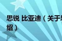 思锐 比亚迪（关于思锐 比亚迪的基本详情介绍）