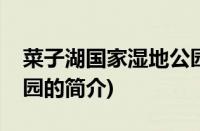 菜子湖国家湿地公园(关于菜子湖国家湿地公园的简介)