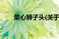 菜心狮子头(关于菜心狮子头的简介)