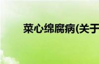 菜心绵腐病(关于菜心绵腐病的简介)