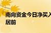 南向资金今日净买入44亿港元 腾讯获净买入居前