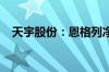 天宇股份：恩格列净原料药通过CDE审评