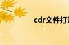 cdr文件打开空白怎么办
