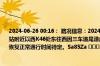 2024-06-26 00:16： 路况信息：2024年6月26日0时13分，长张高速长益段益阳东收费站附近以西K46处东往西因三车追尾造成交通通行缓慢，目前事故正在处理当中，交通恢复正常通行时间待定。Sa85Za ​​​