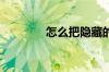 怎么把隐藏的文件显示出来