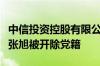中信投资控股有限公司原党委委员、副董事长张旭被开除党籍