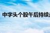 中字头个股午后持续走高 中国西电冲击涨停