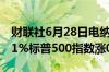 财联社6月28日电纳斯达克100指数涨幅达到1%标普500指数涨0.7%