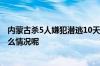 内蒙古杀5人嫌犯潜逃10天后被抓抓捕现场画面释出 到底什么情况呢