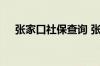 张家口社保查询 张家口个人社保卡查询