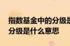 指数基金中的分级是什么意思 基金中的指数分级是什么意思