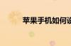 苹果手机如何设置左右分屏模式