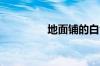 地面铺的白色石头叫什么