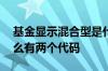 基金显示混合型是什么意思 混合型基金为什么有两个代码