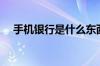 手机银行是什么东西（手机银行是什么）