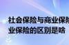 社会保险与商业保险的区别有 社会保险与商业保险的区别是啥