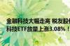 金融科技大幅走高 税友股份6天5板 两股20CM涨停！金融科技ETF放量上涨3.08%！