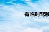 有临时驾驶证吗_驾驶证
