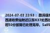 2024-07-03 22:53： 路况信息：2024年7月3日21时50分，衡邵高速西渡收费站附近以东K37处西往东因一辆货车故障占用应急车道，至22时50分故障已处理完毕。Sa85Za ​​​