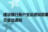 建设银行账户变动通知需要手续吗 建设银行：什么是账户状态变动通知
