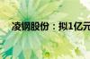 凌钢股份：拟1亿元-2亿元回购公司股份