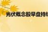 光伏概念股早盘持续下挫 福莱特跌超5%