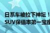 日系车被拉下神坛！长城坦克300夺得紧凑型SUV保值率第一宝座