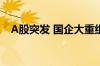 A股突发 国企大重组！新“中”字头现身