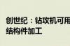 创世纪：钻攻机可用于三折叠屏手机相关金属结构件加工
